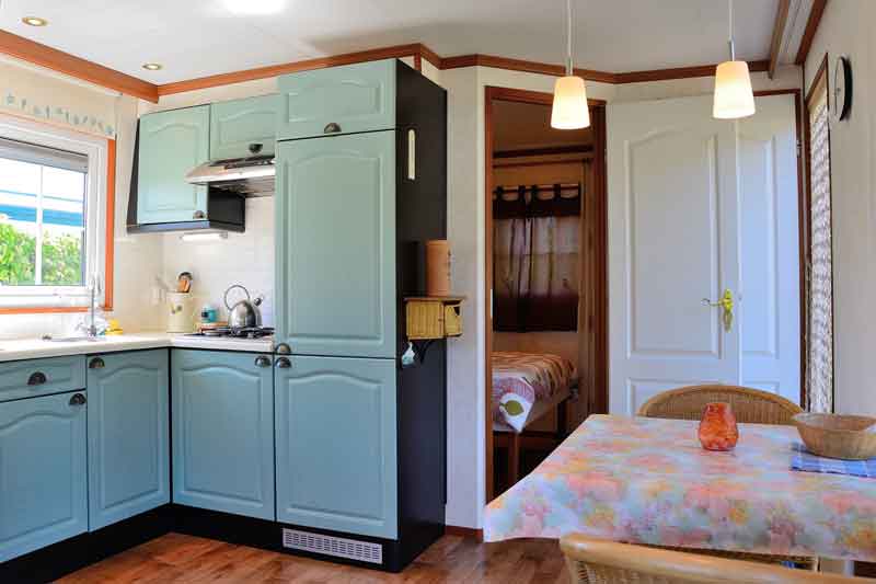 Out chalet at Camping Ketjil in Oostvoorne - The kitchen